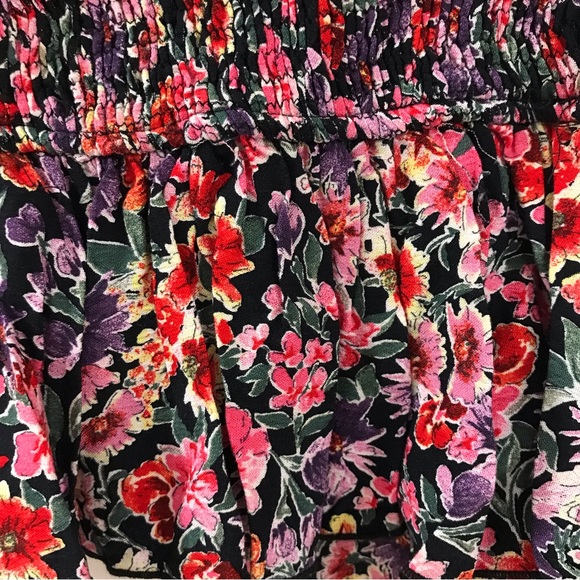 Topshop Floral Front Tie Blouse - Picture 5 of 9